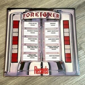 FOREIGNER RECORDS Compilation vintage 1980’s original 12” vinyl lp record album